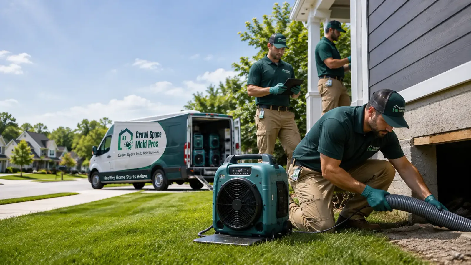 Crawl Space Mold Removal in Gray, IA